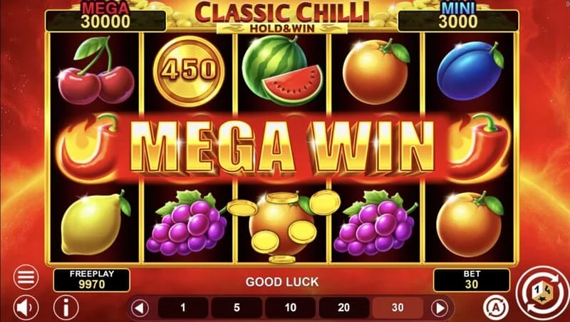Classic Chilli Hold & Win - lumilitaw ang panalong kumbinasyon sa 243 paraan